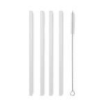 GLAW Glas Trinkhalme-Set Holz