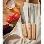 TOOLDERA Stainless steel barbecue tools Timber