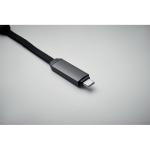 KEYSTO 60W charging cable keyring Black