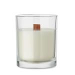 KIVAS WOOD Plant based wax candle 80 gr Transparent