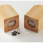 BOTH Bamboo salt & pepper set Timber