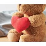 SNUGGLE Teddybär mit Herz 23cm Rot