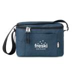 CUBA 600D RPET Cooler bag for cans Aztec blue