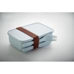 SUNDAY Lunch box with cutlery Light blue