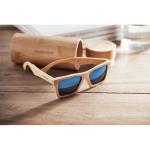 WANAKA Sunglasses and case in bamboo Timber