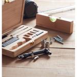 GALLAWAY 21 pcs tool set in bamboo case Timber