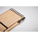 SONORABAM A6 bamboo notepad with pen Black