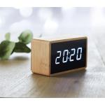 MIRI CLOCK LED alarm clock bamboo casing Timber