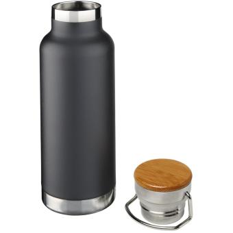 Thor 480 ml copper vacuum insulated water bottle Black