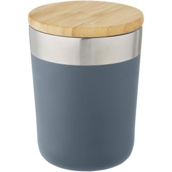 Lagan 330 ml Kupfer-Vakuum Isolierbecher mit Bambusdeckel Himmelblau