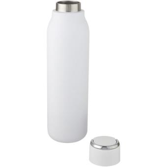 Marka 600 ml Kupfer-Vakuum Isolierflasche mit Metallschlaufe Weiß
