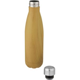 Cove 500 ml Kupfer-Vakuum Isolierflasche in Holzoptik Natur