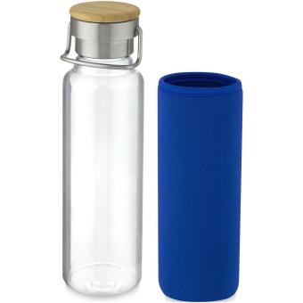 Thor 660 ml glass bottle with neoprene sleeve Aztec blue