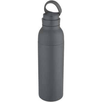 Illuminate 650 ml RCS recycled stainlesss steel double wall insulated water bottle Gray