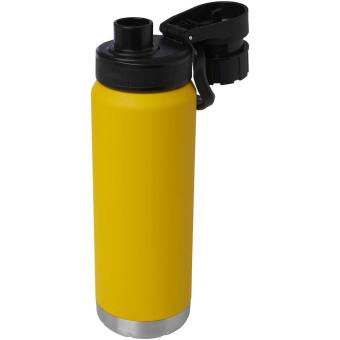 Fortis 700 ml RCS-zertifizierte Kupfer-Vakuum Isolierflasche aus recyceltem Edelstahl (Kohlensäure geeignet) Ocker