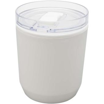 Hudson 180 ml doppelwandiger Becher aus recyceltem Kunststoff Weiß