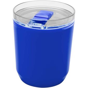 Hudson 180 ml doppelwandiger Becher aus recyceltem Kunststoff Blau