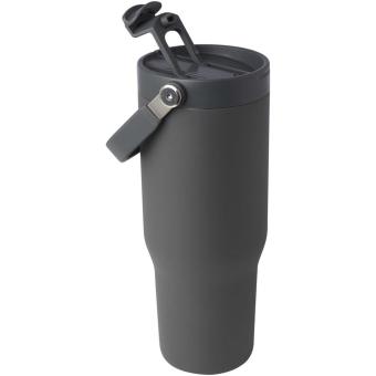 Bronx 900 ml RCS recycled stainless steel copper vacuum insulated tumbler with dual function lid Convoy grey