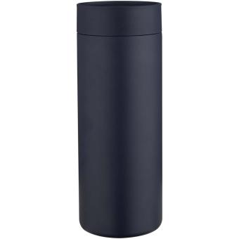 Illuminate 650 ml RCS recycled double wall stainless steel water bottle with 3-piece lid set Navy