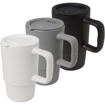 Carter 450 ml Keramiktasse mit Kunststoffdeckel Grau