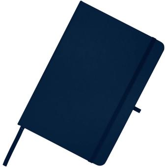 Teak A5 Hardcover Notizbuch, liniert, aus recyceltem Material Navy