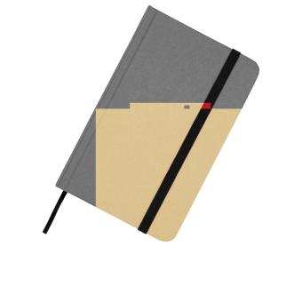 Reed A6 Hardcover Notizbuch, blanko, aus recyceltem Material Schwarz