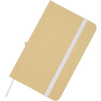 Reed A6 Hardcover Notizbuch, blanko, aus recyceltem Material Weiß