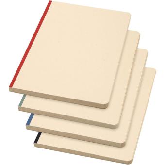 Liliana A5 sugarcane and RPET soft cover notebook Brick