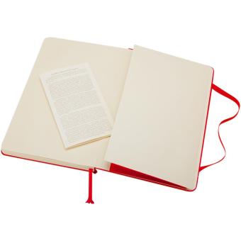 Moleskine Classic PK hard cover notebook - ruled Coral red