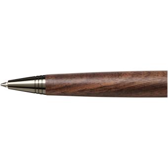 Loure wood barrel ballpoint pen (black ink) Black/brown
