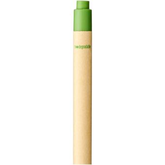 Berk recycled carton and corn plastic ballpoint pen Green