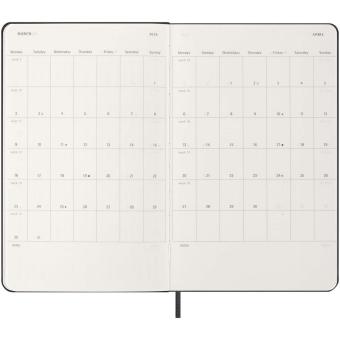 Moleskine Hardcover 12 Monate Tageskalender Schwarz