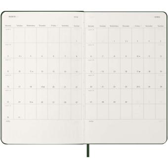 Moleskine Hardcover 12 Monate Wochenkalender L Olivgrün