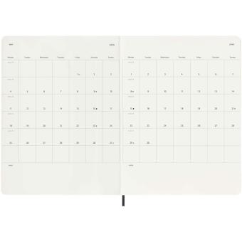Moleskine soft cover 12 month weekly XL planner Black
