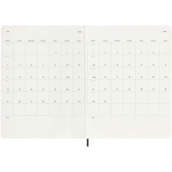 Moleskine 12M Softcover Wochenkalender XL Schwarz