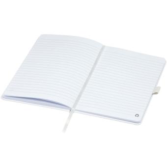 Honua A5 Notizbuch aus recyceltem Papier mit Cover aus recyceltem PET Weiß