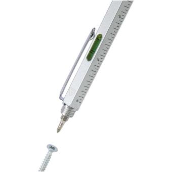 Dora recycled aluminium multifunctional pen (black ink) Silver
