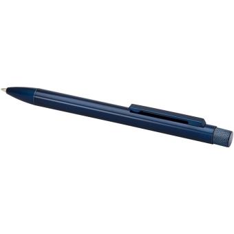 Beatriz recycled brass ballpoint pen (black ink) Aztec blue