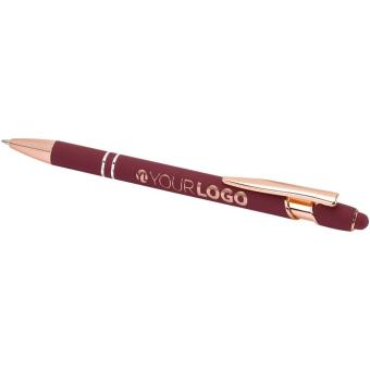 Nanna Kugelschreiber mit Roségold Finish (blaue Mine) Bordeaux