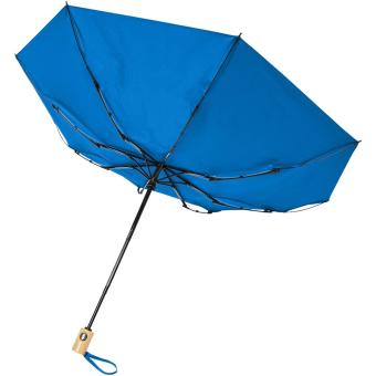 Bo 21" foldable auto open/close recycled PET umbrella Midnight Blue