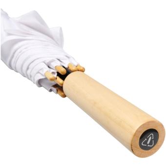 Alina 23" auto open recycled PET umbrella White