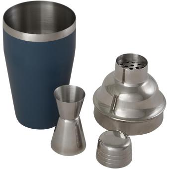 Gaudie Cocktailshaker aus recyceltem Edelstahl Himmelblau