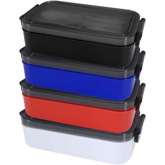 Snappy lunch box and cutlery set Aztec blue