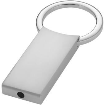 Omar rectangular keychain Silver