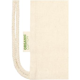Orissa 100 g/m² GOTS organic cotton drawstring bag 5L Nature