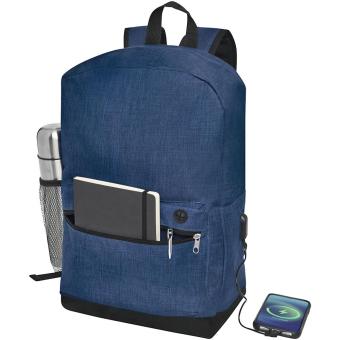 Hoss 15.6" business laptop backpack 16L Heather navy