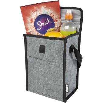 Reclaim 4-can GRS RPET cooler bag 5L Heather smoke