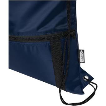 Adventure recycled insulated drawstring bag 9L Navy