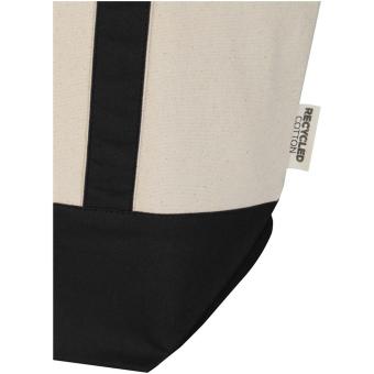 Sam 320 g/m² GRS recycled cotton tote bag, nature Nature,black