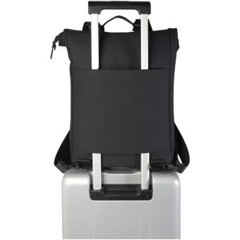 Turner 15,6" GRS-recycelter Rolltop Laptop-Rucksack 12 L Schwarz